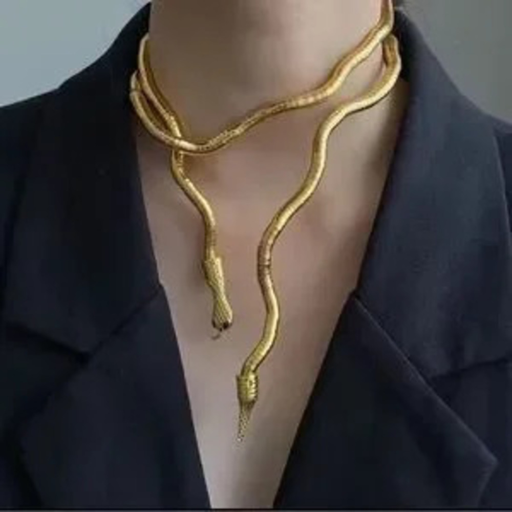Serpenti Gold?Snack?Necklace-Bracelet-Multifunctional
